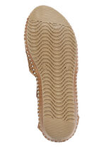 ELENA EDEN Sandalette mit Zier-Perforation NATURBRAUN