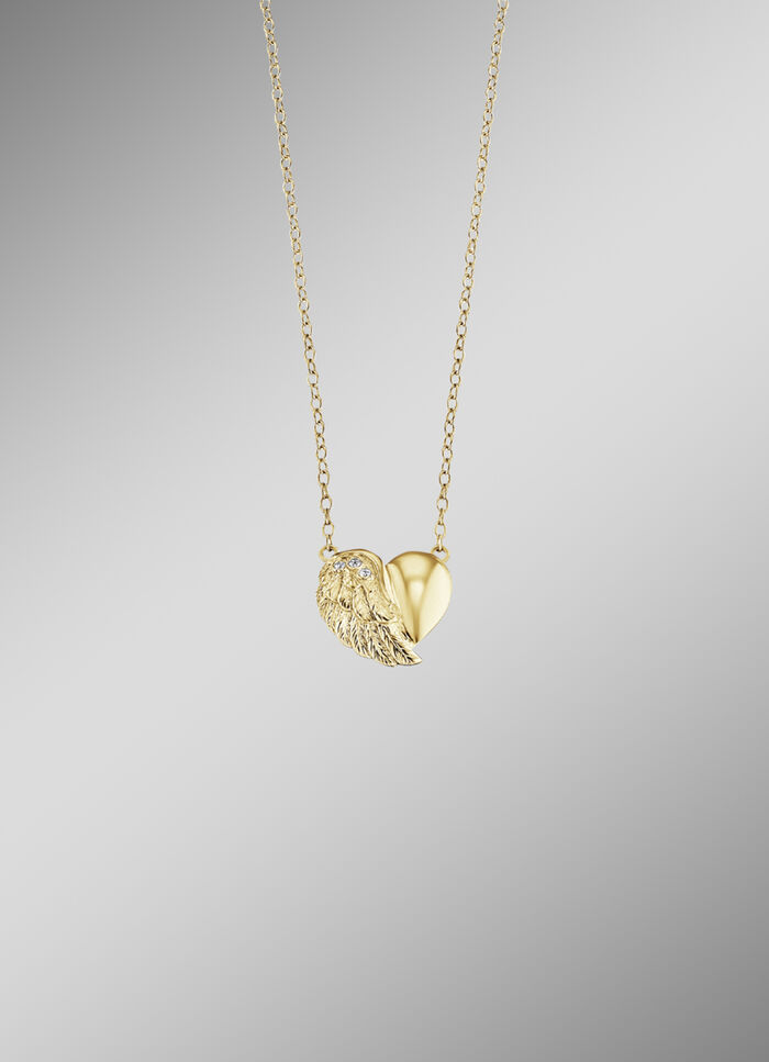 Armband "Herzfl&uuml;gel" gold plattiert 