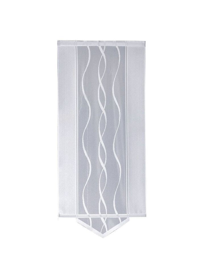 Moderne Schiebegardine mit dezentem Wellen-Design 