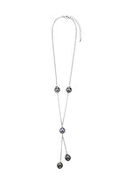 Halskette mit Tahiti-Zuchtperlen in Tropfenform 