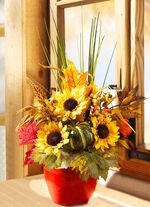 Sonnenblumen-Gesteck 