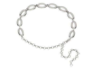 Modischer Damen-Ketteng&uuml;rtel, mit Karabinerverschluss 