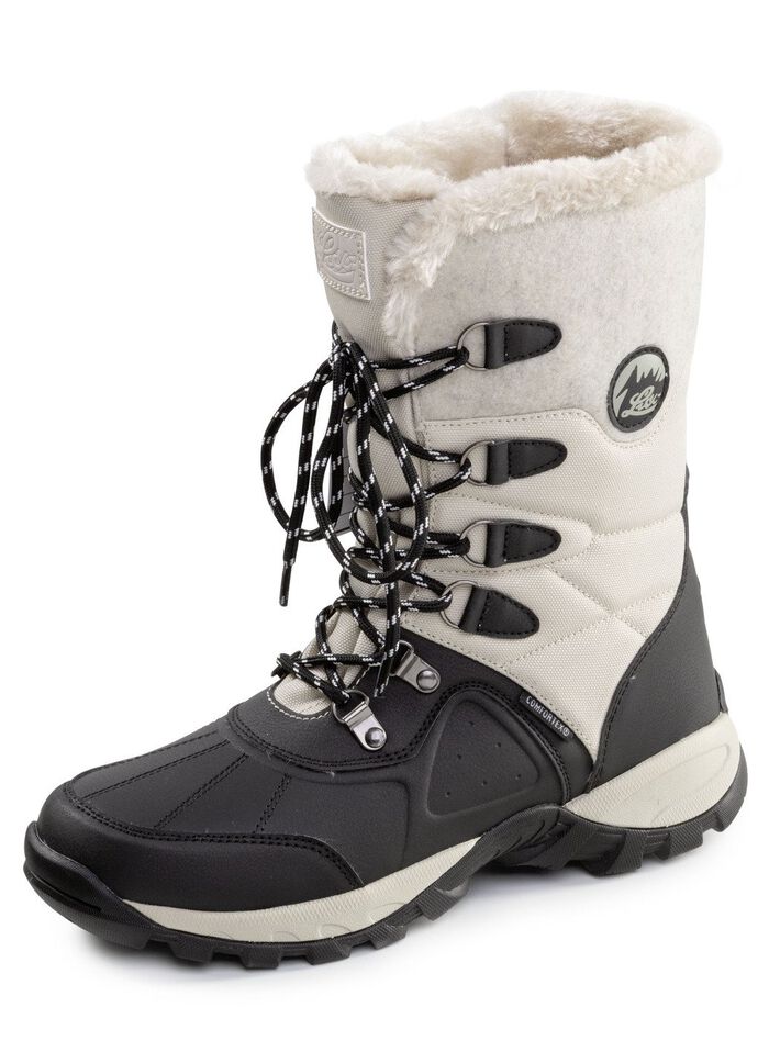 Gef&uuml;tterte Damen-Stiefel, Winterschuhe, mit Rei&szlig;verschluss 