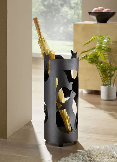 Schirmständer Katze aus Eisen 