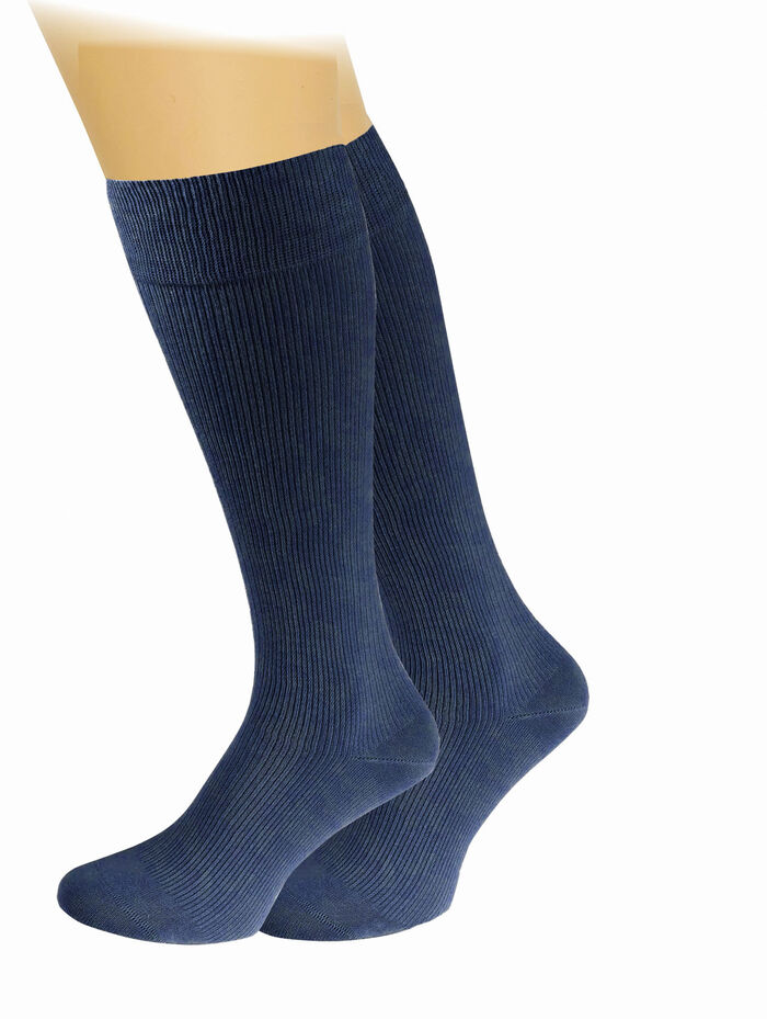 Dreierpack Vital-Stützkniestrümpfe MARINE