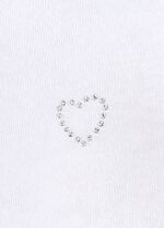 Viererpack Slips mit kleinem Strassherz im Vorderteil 