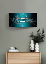 Moderne Wanduhr aus Aluminium 