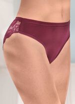 Laurina Viererpack Slips mit floraler Elastikspitze 