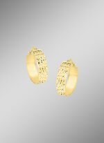 Diamantierte Creolen aus Gold 