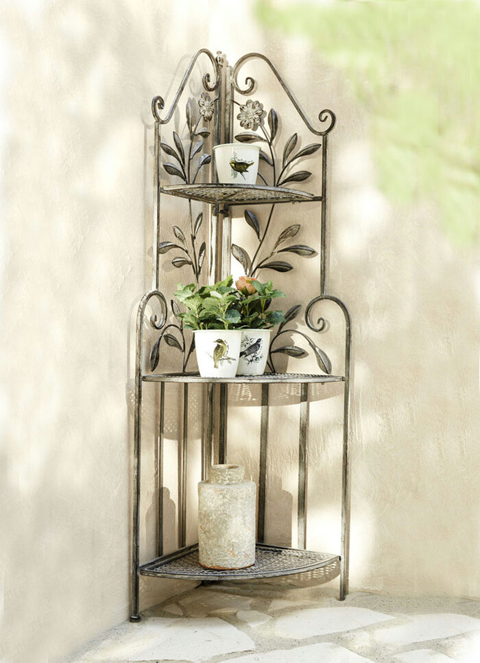 Wunderschöne, verspielte Eisen-Regale GRAU