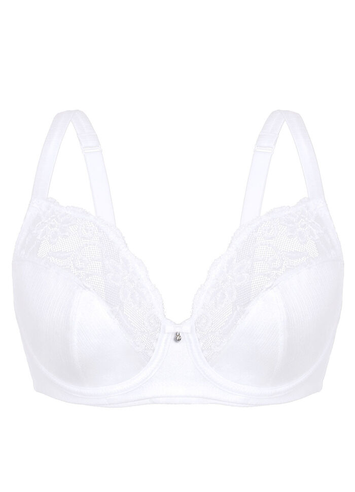 Sassa Bügel-BH mit elastischer Spitze WEISS