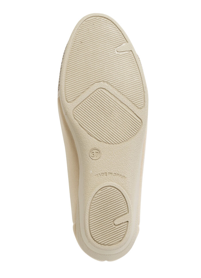 Slipper aus elastischem Textilmaterial BEIGE-BRAUN