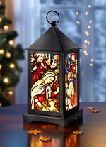 Beleuchtete Laterne aus Eisen 