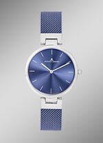 Quartz-Damenuhr mit Edelstahlgeh&auml;use und Edelstahlband 