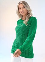 Pullover in Strukturmix 