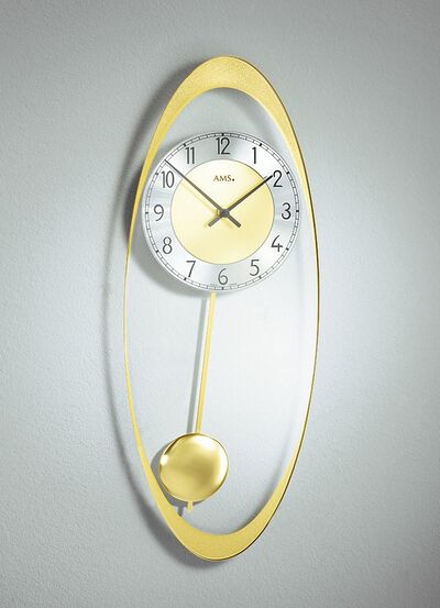 Wanduhr aus hochwertigem Mineralglas 