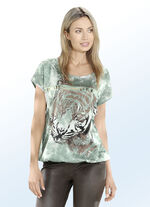 Shirt mit Kontrast-Druck 