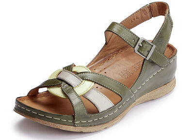 Gemini, klassische Damen-Sandalen, Weite G, mit Gummizug 