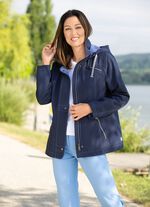 Funktionsjacke mit abnehmbarer Kapuze 