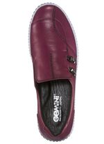 Gemini Slipper aus Rind-Nappaleder mit Zier&ouml;sen BORDEAUX