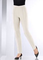 Hose mit schmaler Fußweite BEIGE