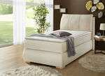 Boxspringbett mit Topper CREME