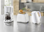 Russell Hobbs Frühstücksserie Honeycomb aus Hochglanz-Kunststoff WEISS