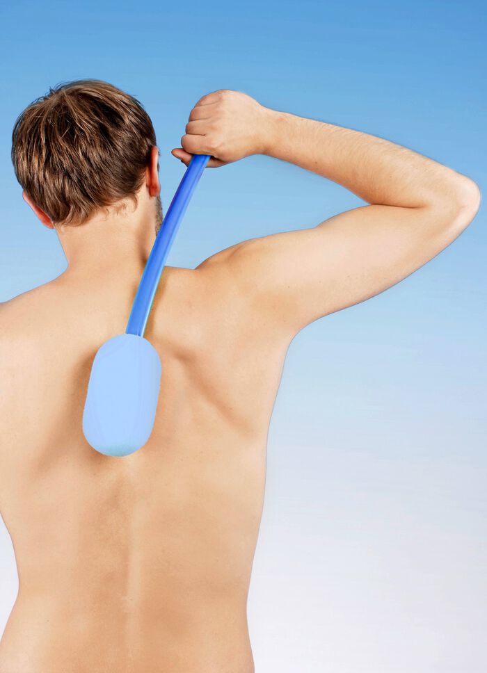 Badeschwamm mit 2 verschiedenen Oberfl&auml;chen 