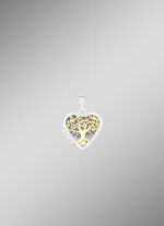 Herz-Medaillon in Bicolor zum Öffnen 