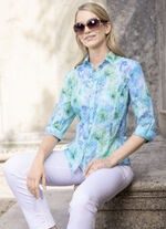 Bluse mit Hemdkragen 