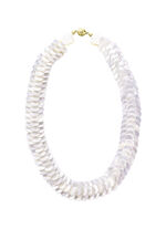 Schimmernde Halskette mit echtem Perlmutt 