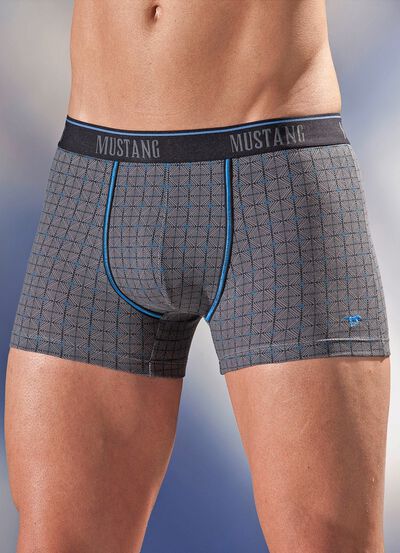 Mustang, Dreierpack Pants, kariert 