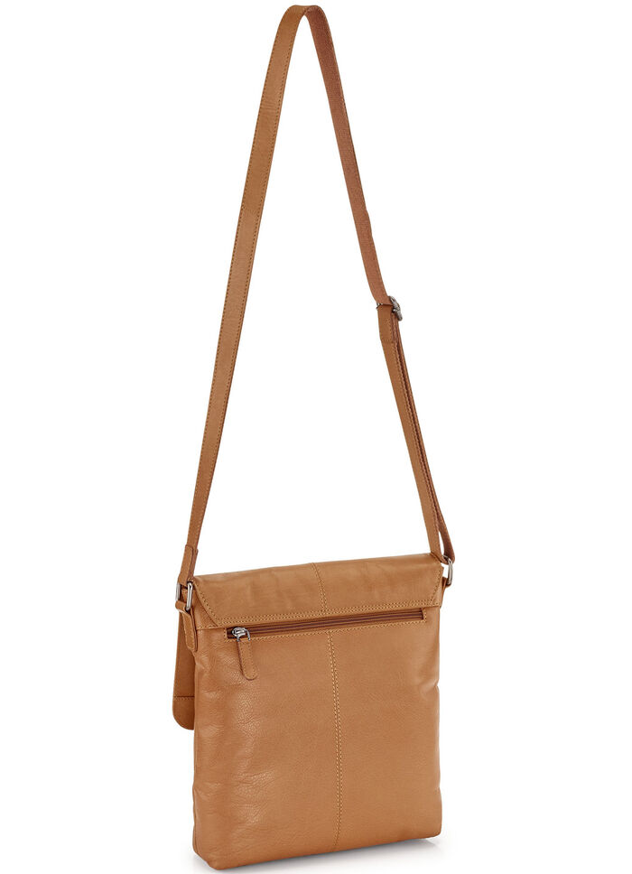 Tasche aus bestem Büffelleder COGNAC