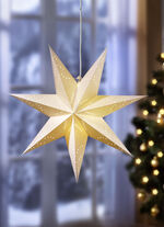 Beleuchteter Fensterstern aus hochwertigem Papier