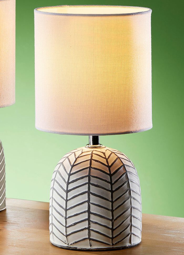 Keramik-Tischleuchte WEISS