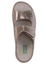 ELENA EDEN, bequeme Damen-Pantoletten, Weite H, mit herausnehmbarem Fu&szlig;bett 