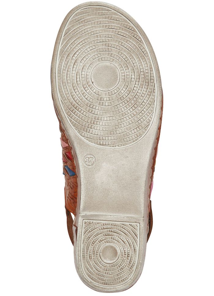 Gemini Sandalette mit raffinierten, bunten Flechtdurchz&uuml;gen 