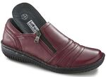 ELENA EDEN, bequeme Damen-Slipper, Weite G, mit herausnehmbarem Fu&szlig;bett BURGUND