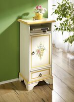 Teilmassive Kommode von Hand bemalt 