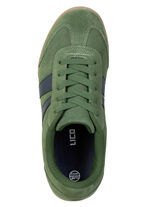 Sportliche Herren-Sneaker, mit herausnehmbarem Fu&szlig;bett GR&Uuml;N-MARINE