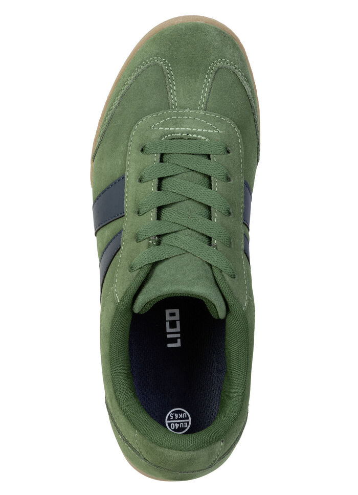 Sportliche Herren-Sneaker, mit herausnehmbarem Fu&szlig;bett GR&Uuml;N-MARINE