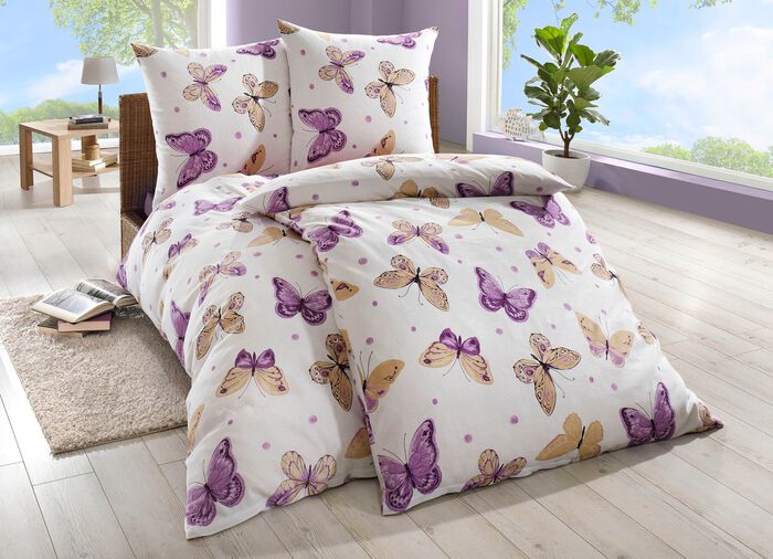 Renforcé Bettwäsche-Garnitur von Dobnig VIOLETT