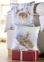 Samtweiche Kissenbezüge mit Reißverschluss ECRU-BUNT