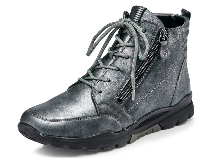 Waldl&auml;ufer, gef&uuml;tterte Damen-Stiefeletten, Winterschuhe, Weite H, mit herausnehmbarem Fu&szlig;bett 