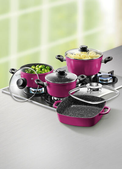 Stoneline – Topf-Set, 10-teilig: Eine Anschaffung fürs Leben 