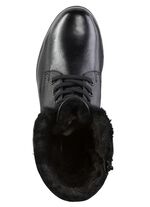 ELENA EDEN Schn&uuml;r-Stiefelette mit umschlagbarem Lammfellkragen 