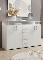 Stylisches Highboard WEISS