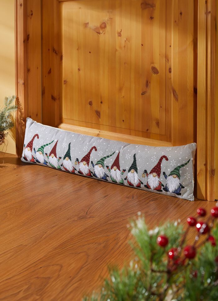 Zugluftrolle mit lustigem Wichtel-Motiv 