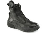 Libelle Bootie aus Nappaleder mit Zier-Reißverschluss SCHWARZ