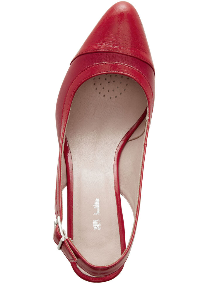 ELENA EDEN Sling-Pumps in edler Form ROT